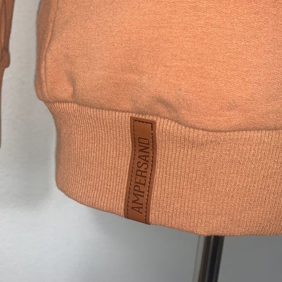 Ampersand Ave SingleHood Madrid Diagonal Colorblock Fleece Sweatshirt Hoodie S - Picture 8 of 11